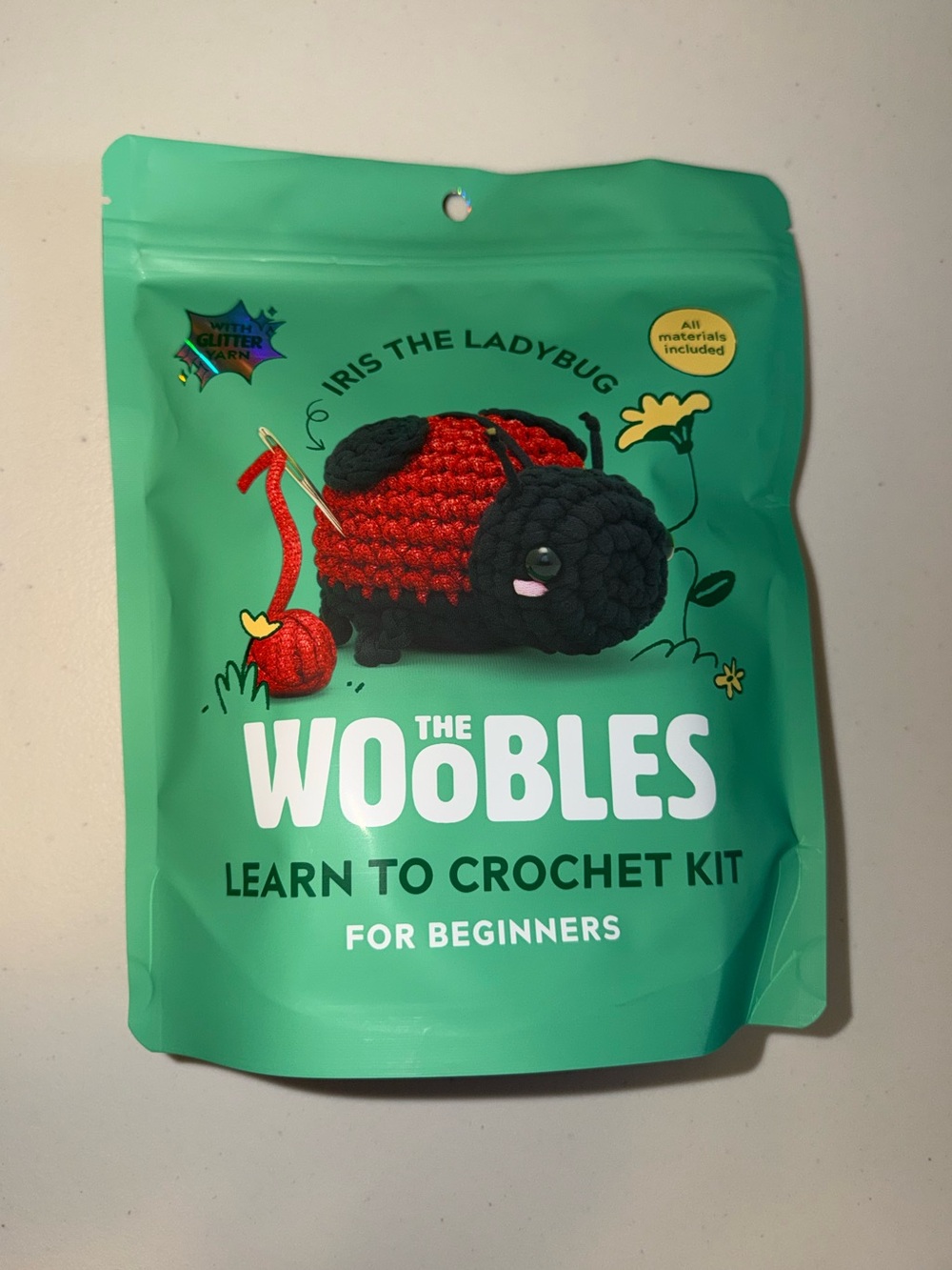 Woobles Iris the Ladybug crochet kit